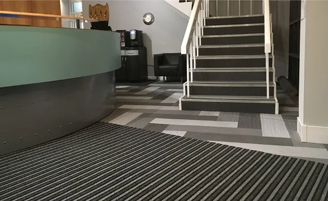 carpets next to staircase